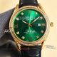 Rolex Datejust Gold Diamond Case Black Face Citizen 8215 Leather Strap Watch Replica (8)_th.jpg